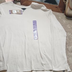 Eddie Bauer Women's Long Sleeve Tee In Soft Beige XXL NWT